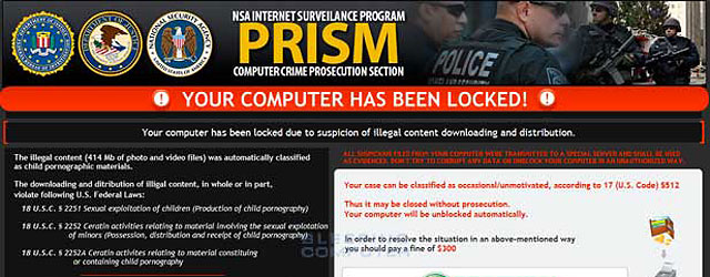NSA/ FBI MoneyPak Ransomware Alert!
