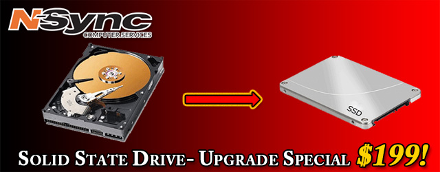 Solid State Drive- Upgrade Special $199!