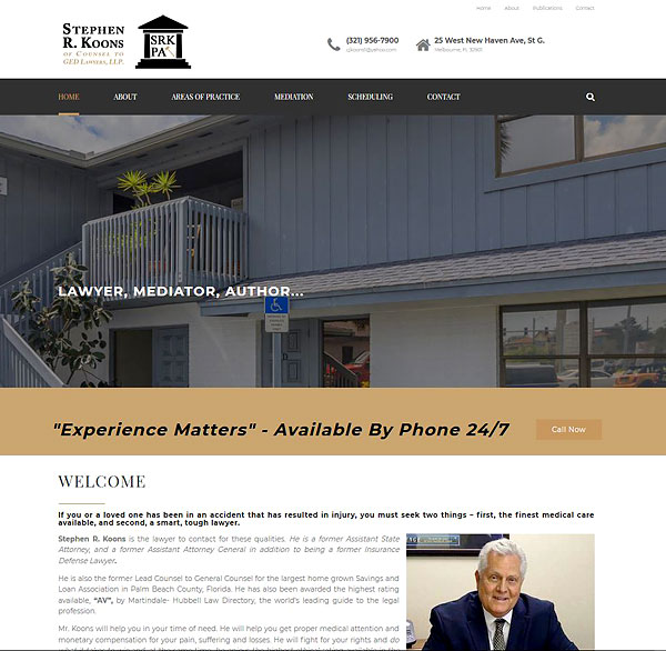 N-Sync Launches New Website for Attorney Stephen R. Koons